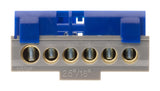Bornier neutre 6 connexions bleu - Thomson