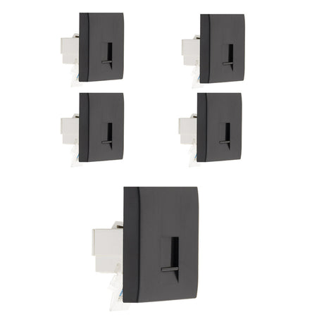 Prise TEL. RJ 45 cat.5 module large - Zenitech