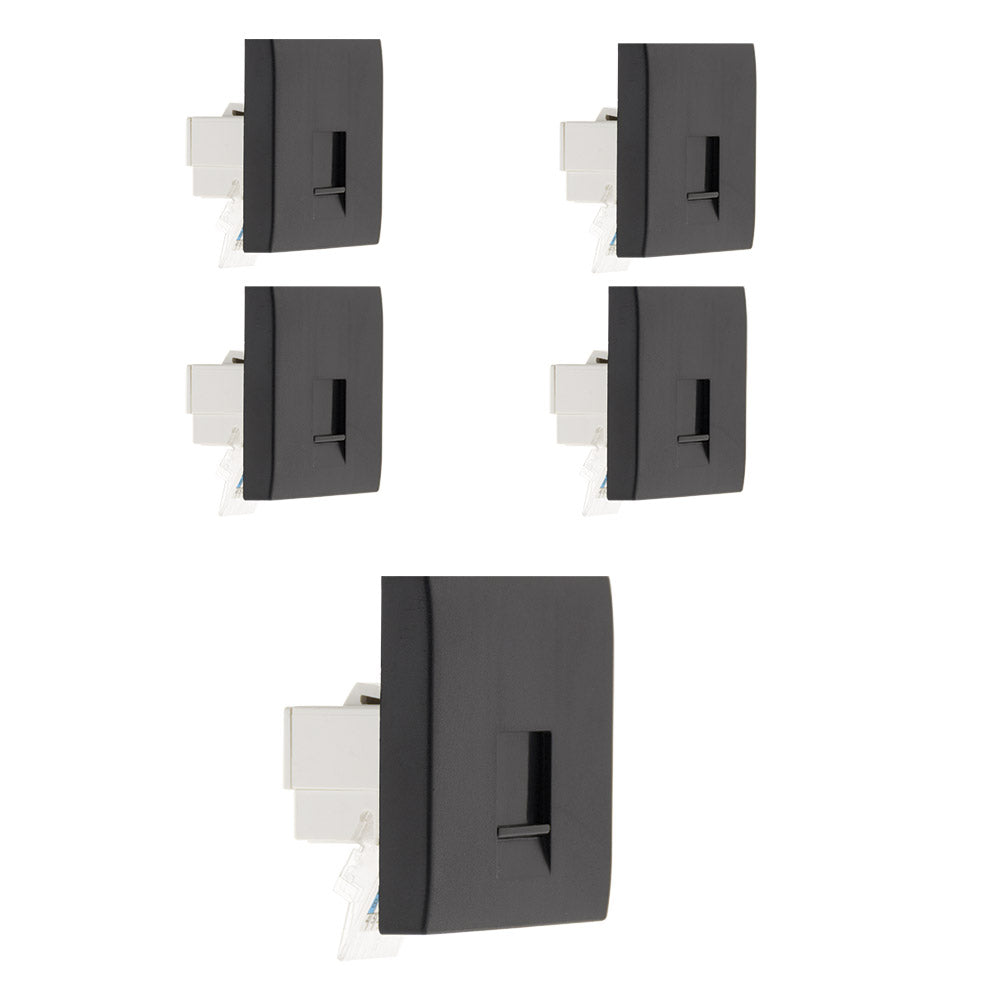 Prise TEL. RJ 45 cat.5 module large - Zenitech