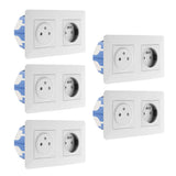 Double prise affleurante Artezo 2P+T + boîte - Zenitech