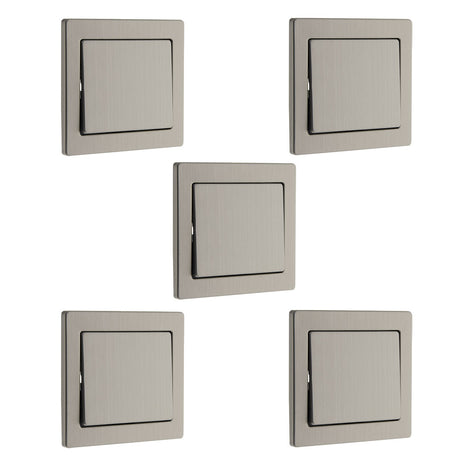Interrupteur va et vient Inox brossé Art'Flat - Zenitech