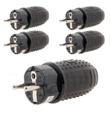 Fiche caoutchouc mâle 16A - 2P+T - Zenitech