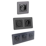 Set de 3 prises 2P+T simple, double et triple - Zenitech