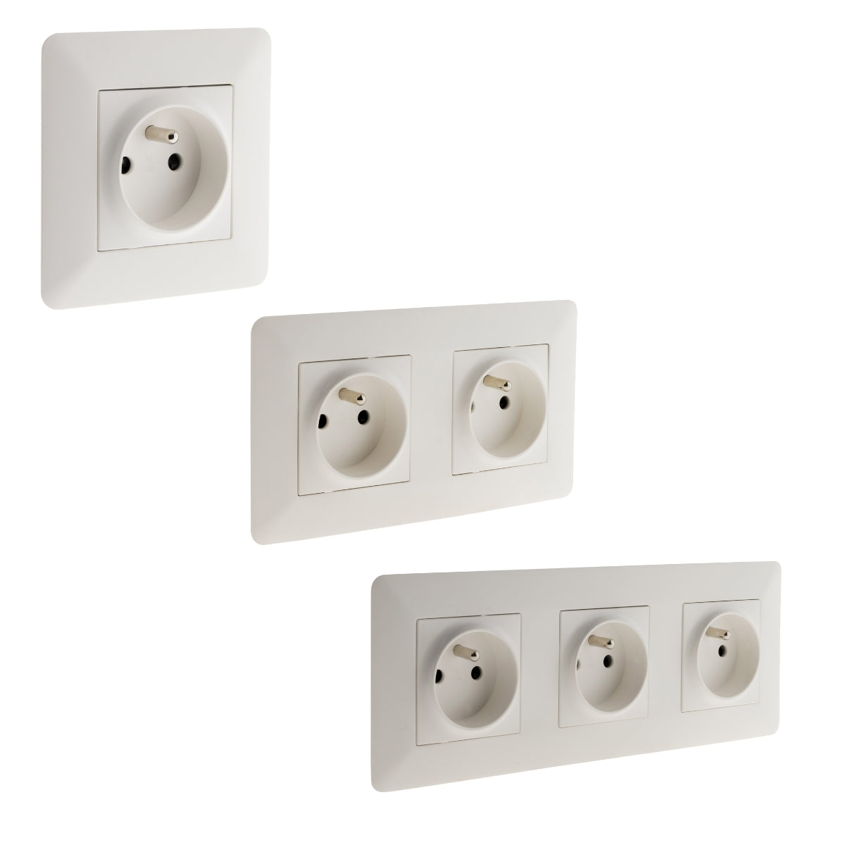 Prise 2P+T 16A + double prise + triple prise - Simplea - Zenitech