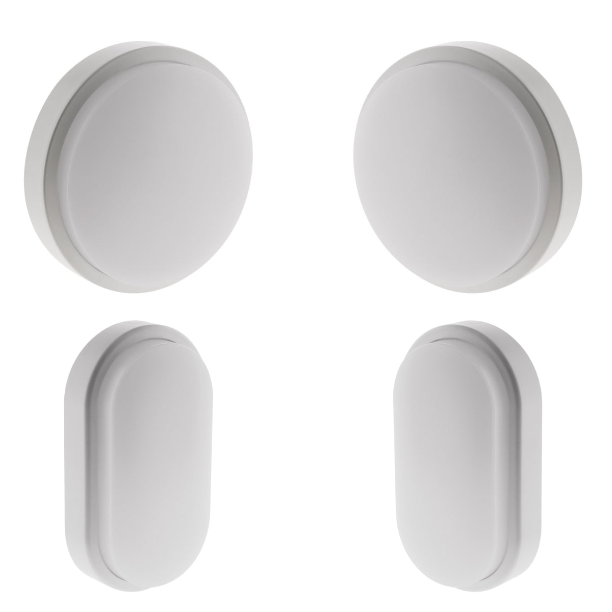 Hublot rond et ovale LED 14W - IP54, IK06 - Blanc neutre - Elexity