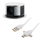 Bloc multiprise encastrable 16A + câble USB OFFERT - Otio