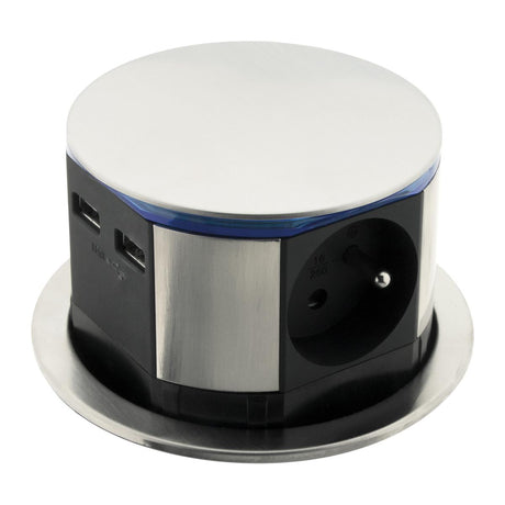 Bloc multiprise encastrable 16A + câble USB OFFERT - Otio
