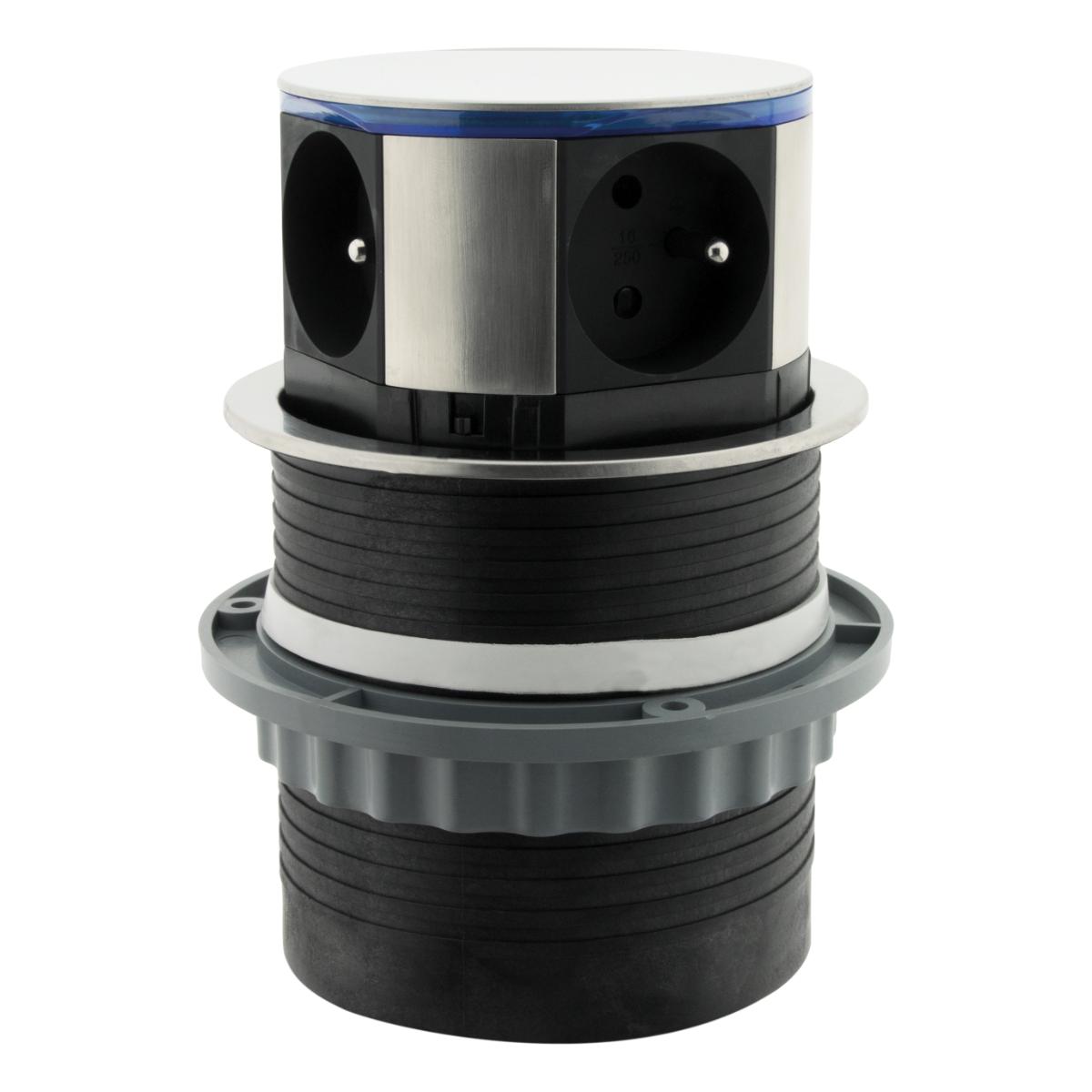 Bloc multiprise encastrable 16A + câble USB OFFERT - Otio