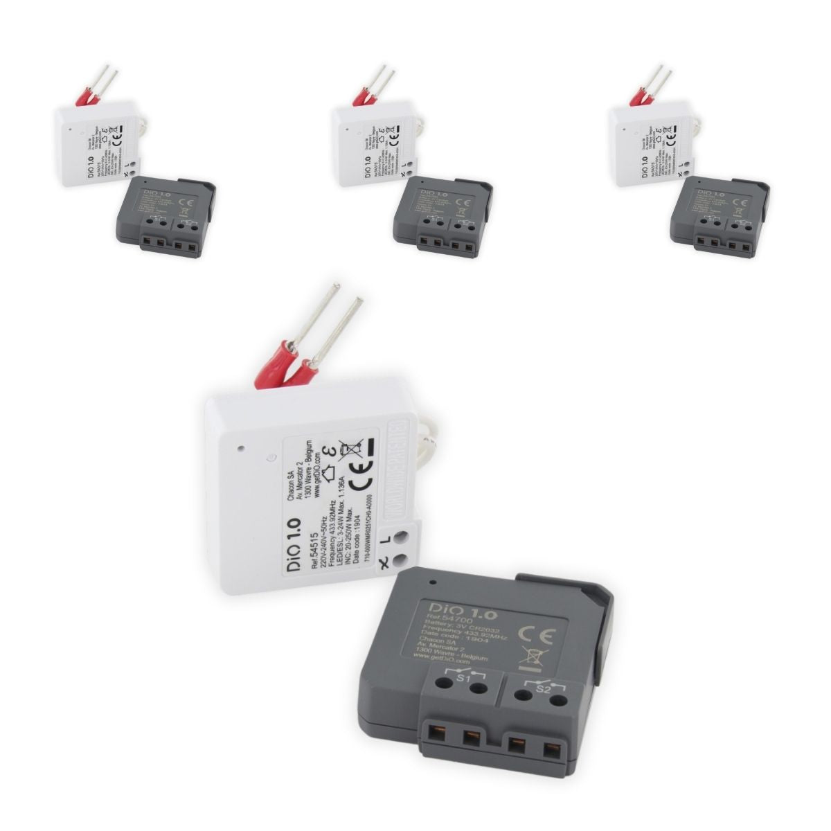 Kit de 4 va et vient récepteur + émetteur 250W - Chacon