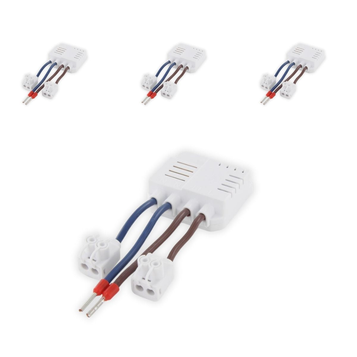 Lot de 4 micro modules prise encastrée - 3500W - extra plat - Blanc - Chacon