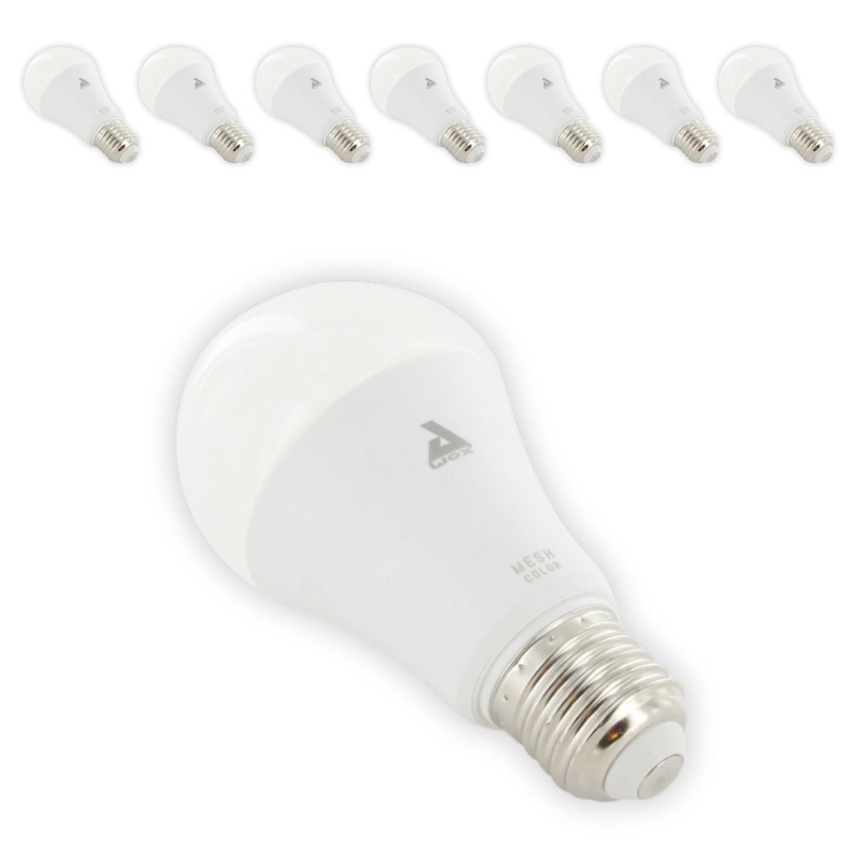 Lot de 8 ampoules LED Bluetooth E27 - 9W - classe énergétique A+ - Chacon