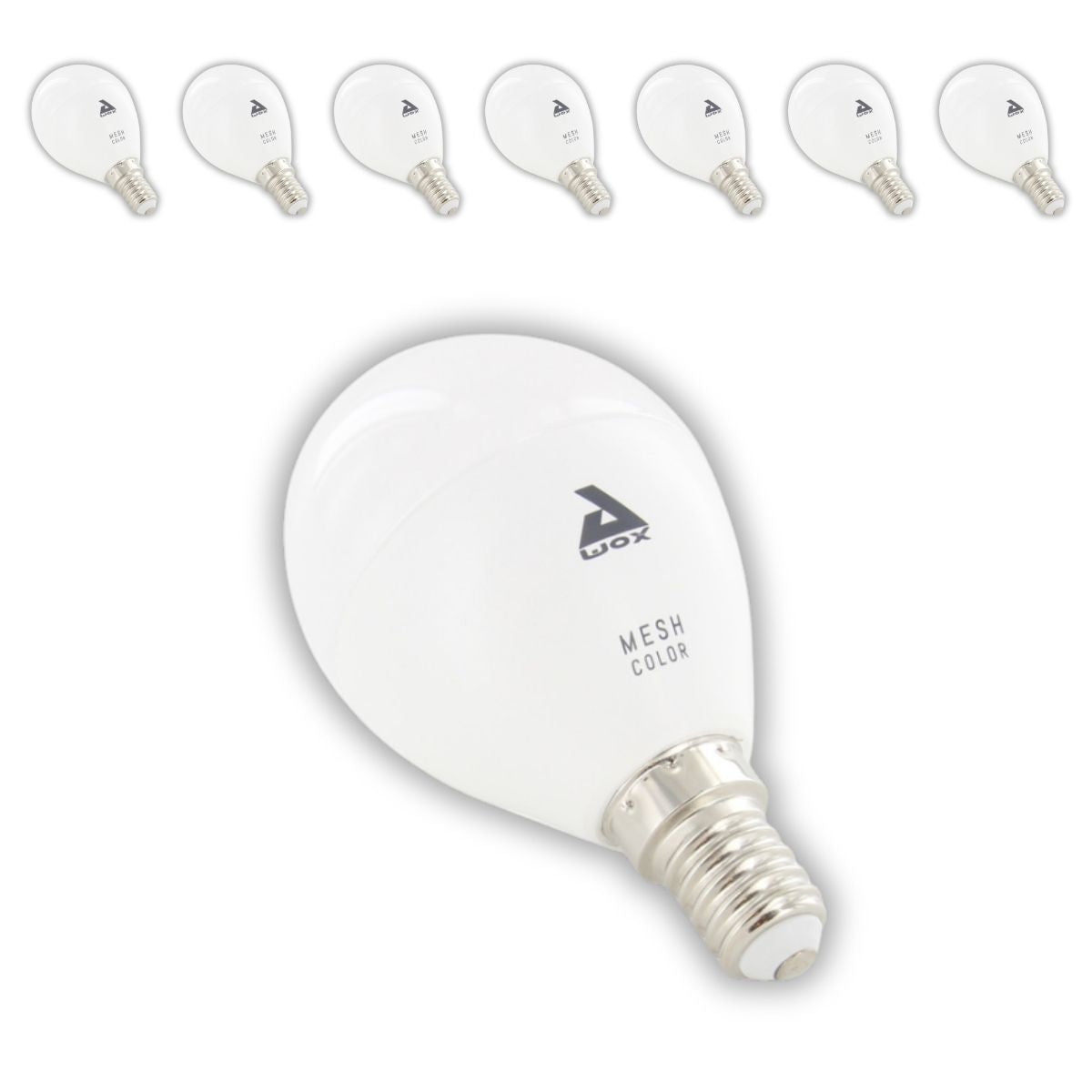 Lot de 8 ampoules LED connectées Bluetooth Mesh - E14 5W - Chacon