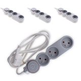 Lot de 4 multiprises Home 3 prises 16A 2P+T - Zenitech