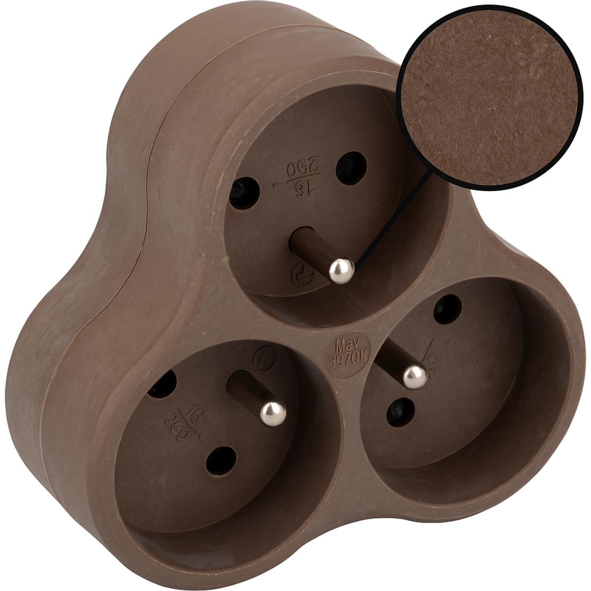 Triplite recyclée éco-conçue Natura 3x16A - Zenitech