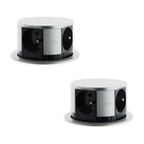 Lot de 2 blocs prises encastrables compacts 2P+T 16A + USB - Otio