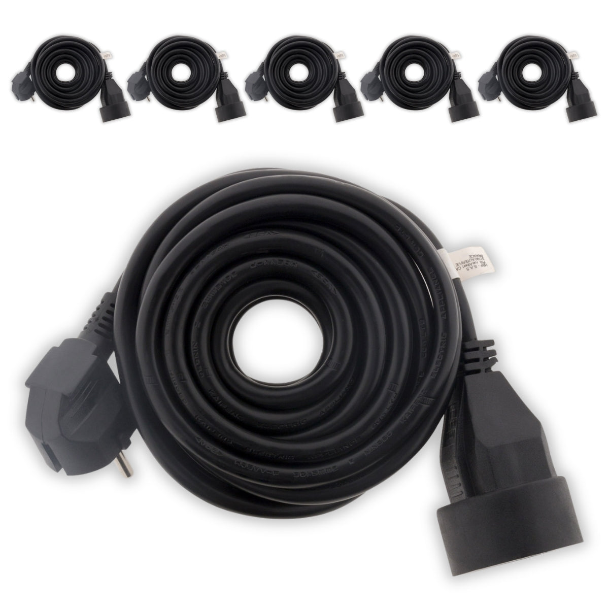 Lot de 6 prolongateurs bague 16A HO5VV-F 3G1,5mm² - Zenitech