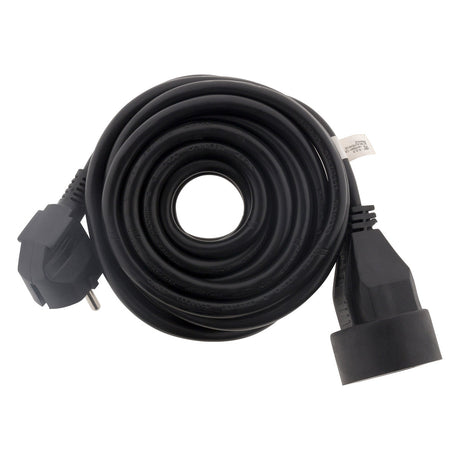 Lot de 6 prolongateurs 16A 2P+T HO5VV-F 3G1,5mm² - noir 3m - Zenitech