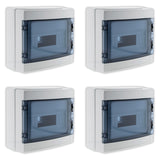 Lot de 4 coffrets étanches IP65 8 modules + accessoires - Zenitech