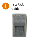 Lot de 300 bornes automatiques à cliquet S222 - 2 entrées - fils rigides et souples 4mm² max - Orange - Wago