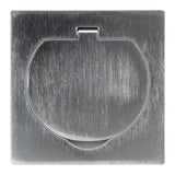 Prise de sol 16A 2P+T finition alu brossé - IP55 - Zenitech