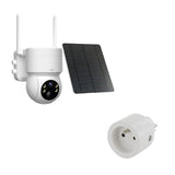Prise programmateur Wi-Fi + caméra de surveillance rotative 4G panneau solaire - DiO