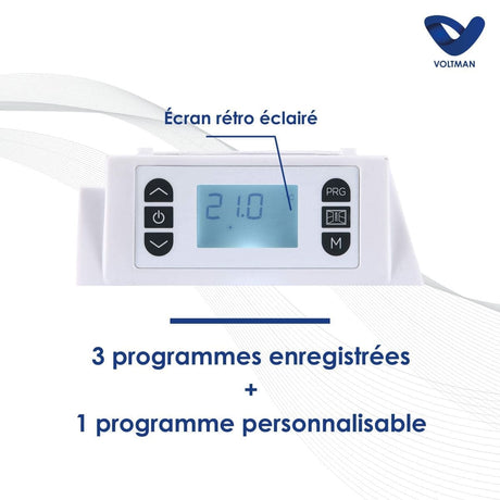 Chauffage électrique panneaux rayonnants 500 à 2000W - Voltman