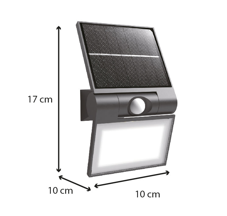 Applique solaire + détecteur de mouvement - Voltman