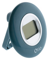 Lot de 2 - Thermomètre d'intérieur - Bleu canard écran LCD - Otio