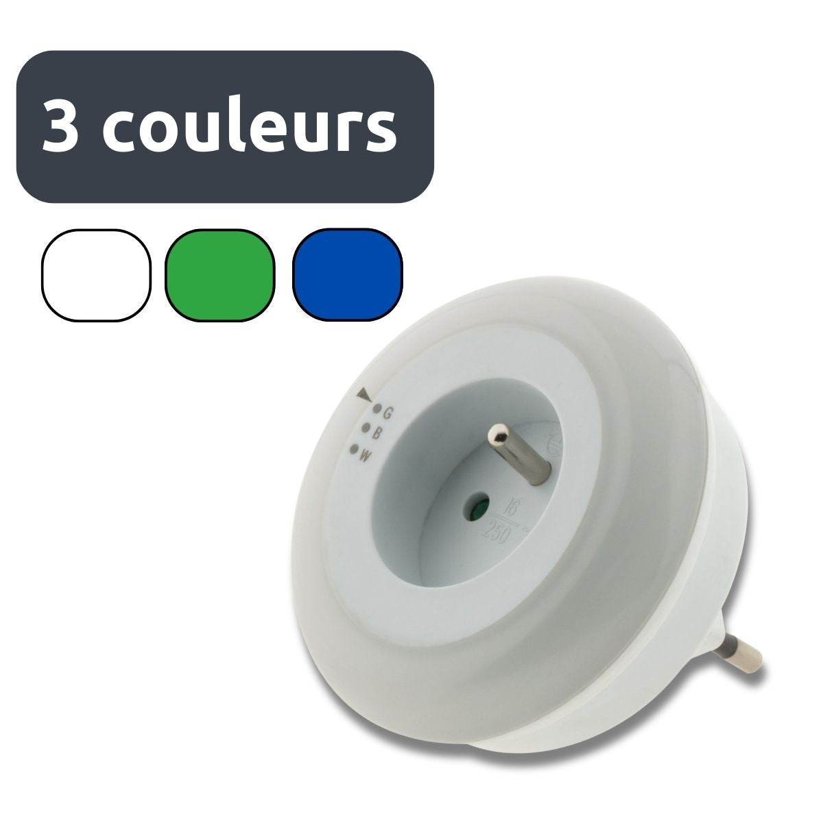 Veilleuse LED multicolore + capteur de jour - Otio