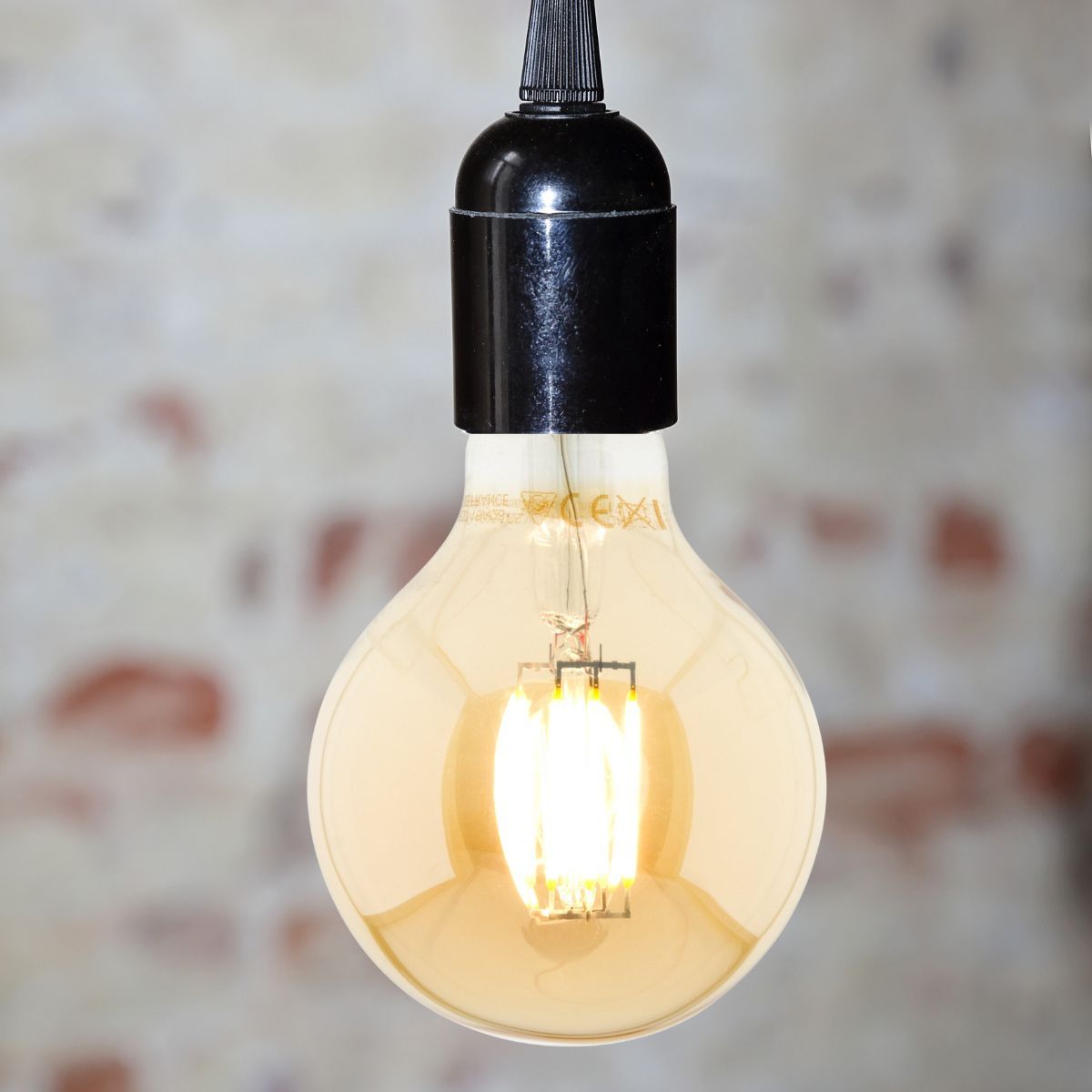 Ampoule déco filament LED ambrée E27 - Elexity