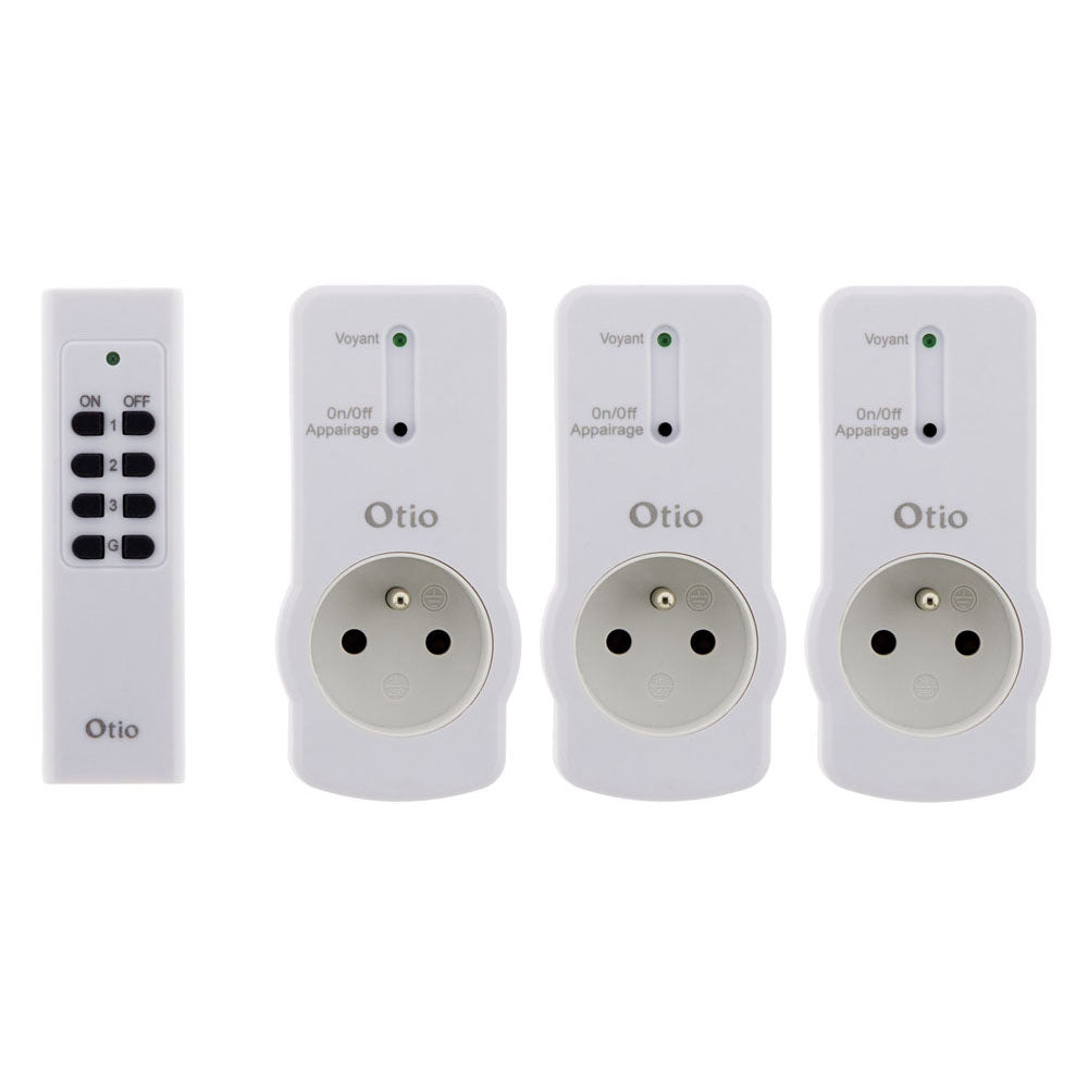 Pack de prises télécommandées - blanc - Zenitech