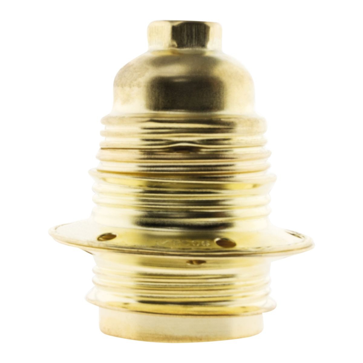 Douille E27 acier laitonné double bague - Zenitech