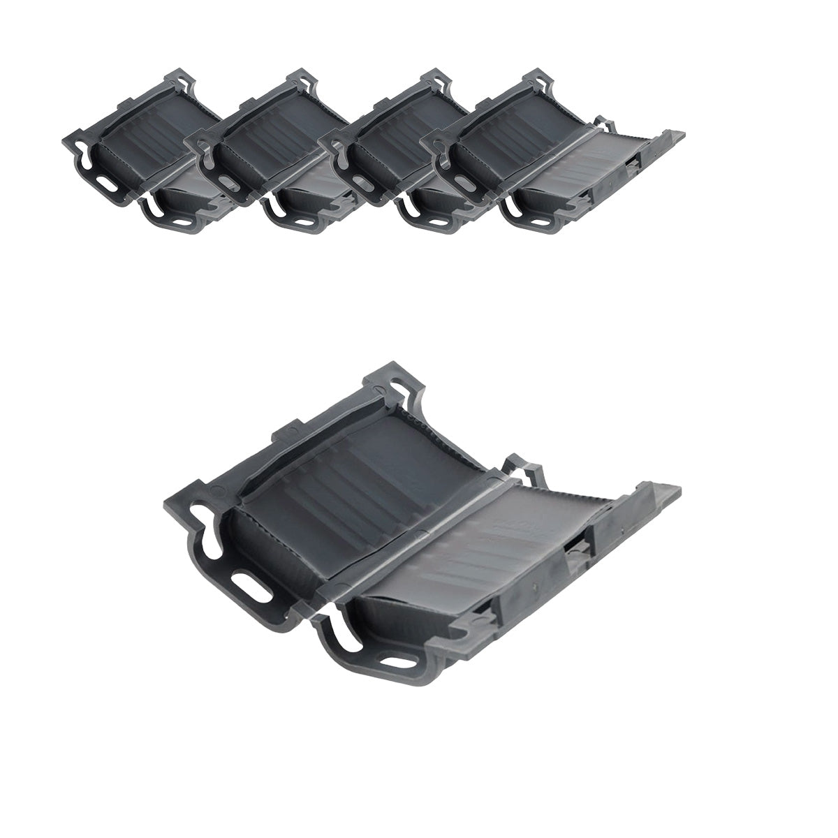 Lot de 5 boîtes de raccordement gel jonction IP68 - connectiques inclus - Noir - Zenitech