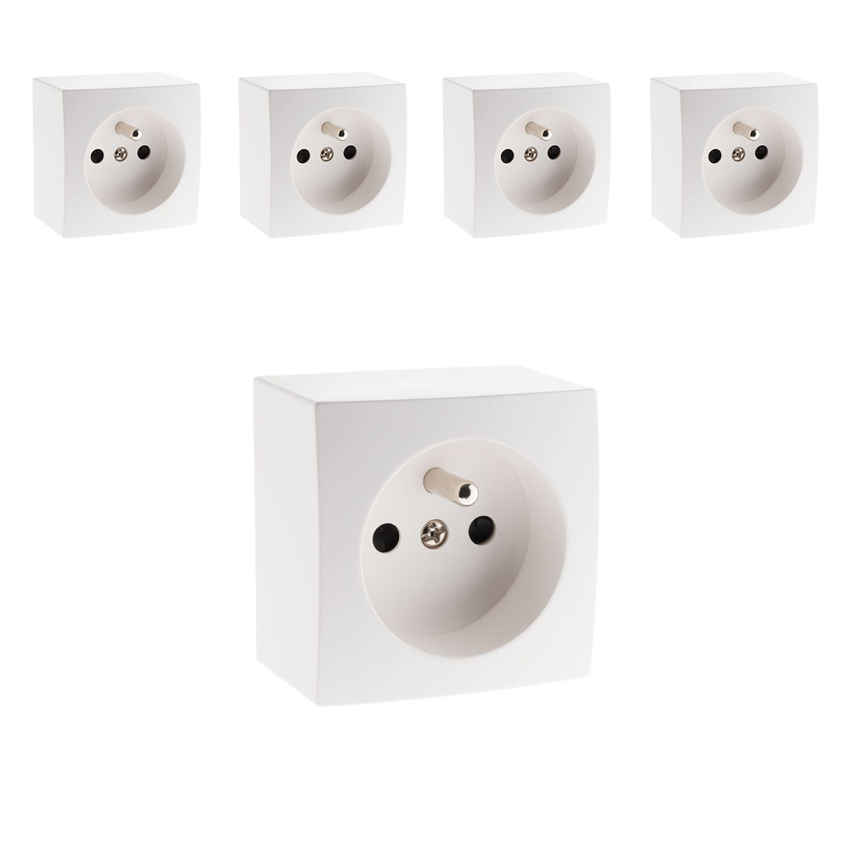 Prise 16A 2P+T saillie Presto - Zenitech