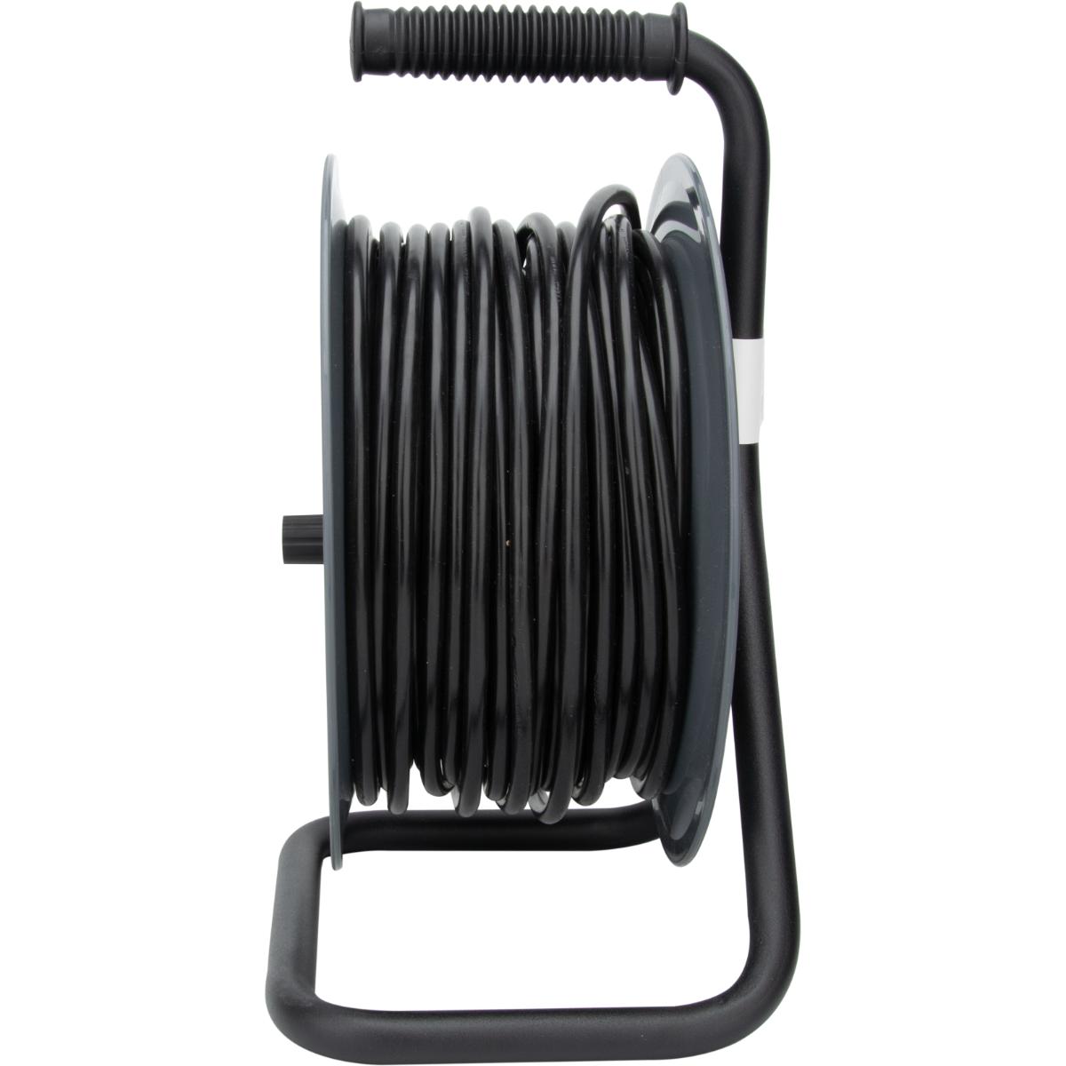 Enrouleur H05VV-F 4 prises 40m 3G1,5 + coupe-circuit + support - Zenitech