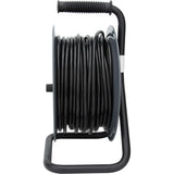 Enrouleur H05VV-F 4 prises 40m 3G1,5 + coupe-circuit + support - Zenitech