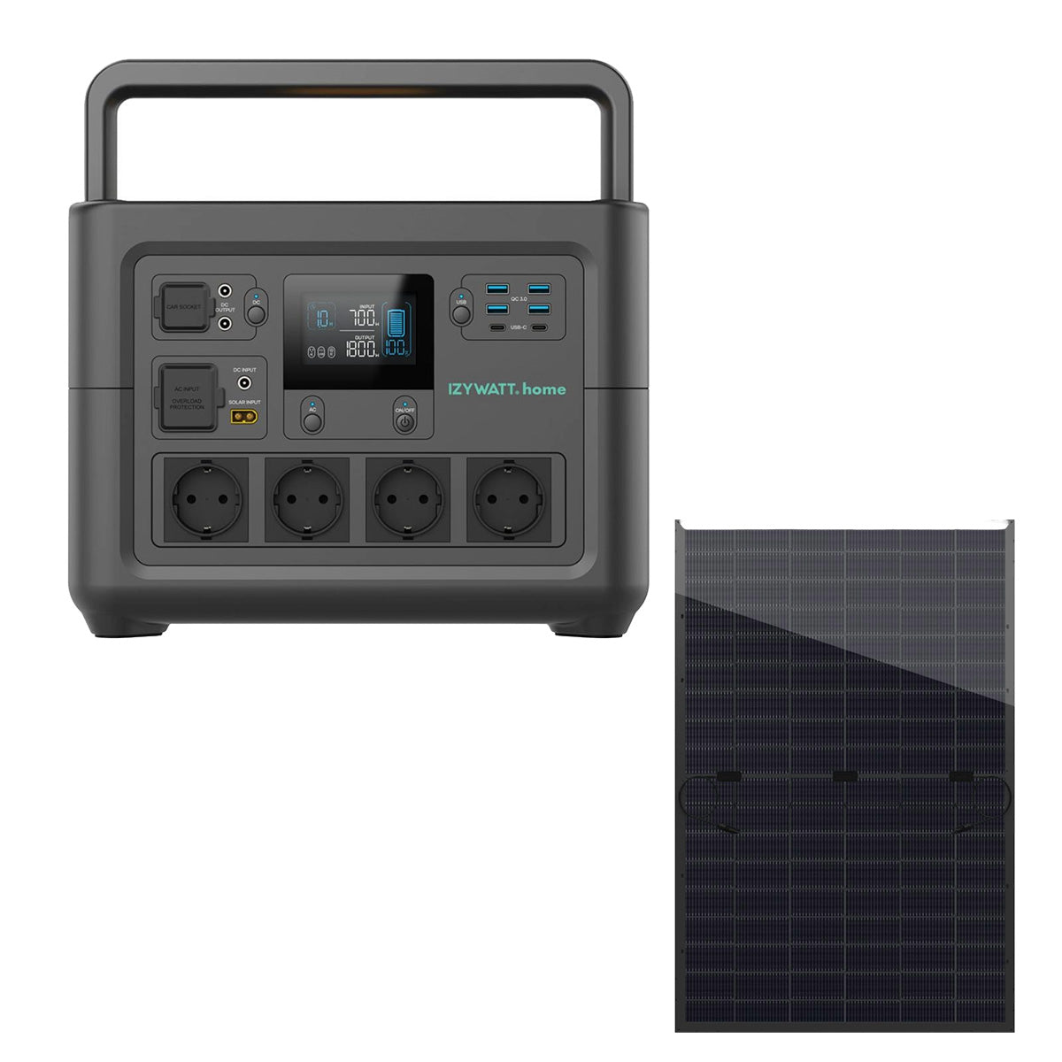 Station électrique IZYWATT.home 1536Wh + panneau solaire 440W - Orium