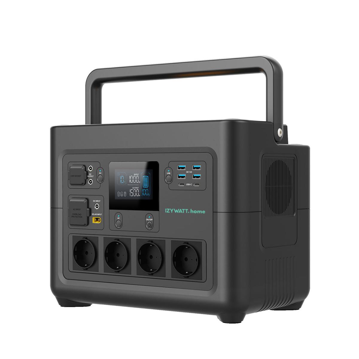 Station électrique IZYWATT.home 1536Wh + panneau solaire pliant 400W - Orium