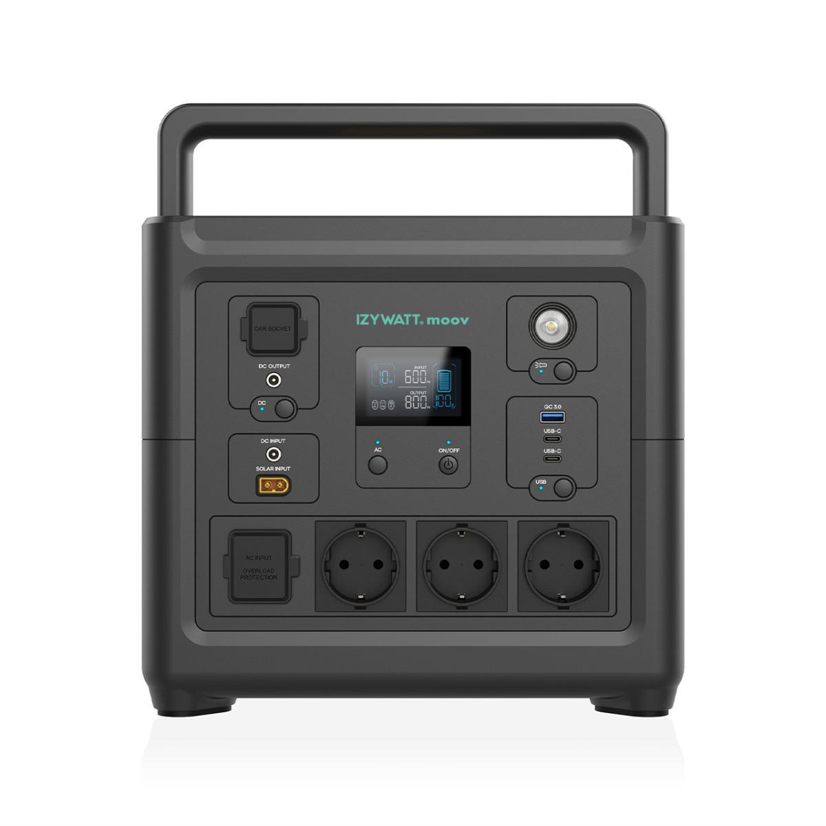 Station électrique IZYWATT.moov 835 Wh + panneau solaire fixe 200W - Orium