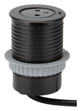 Prise encastrée EasyEject + USB + 3 bagues d'adaptation Ø60/80mm - Otio