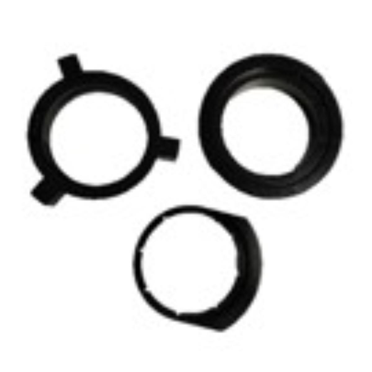 Prise encastrée EasyEject + USB + 3 bagues d'adaptation Ø60/80mm - Otio