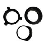 Prise encastrée EasyEject + USB + 3 bagues d'adaptation Ø60/80mm - Otio