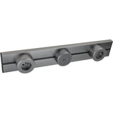 Rail électrique saillie 50cm + 2 prises + 1 module USB - argent - Orium