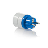 Adaptateur prise voyage universel tous pays France/Europe - compatible avec les prises françaises-européennes - Bleu - Watt and Co