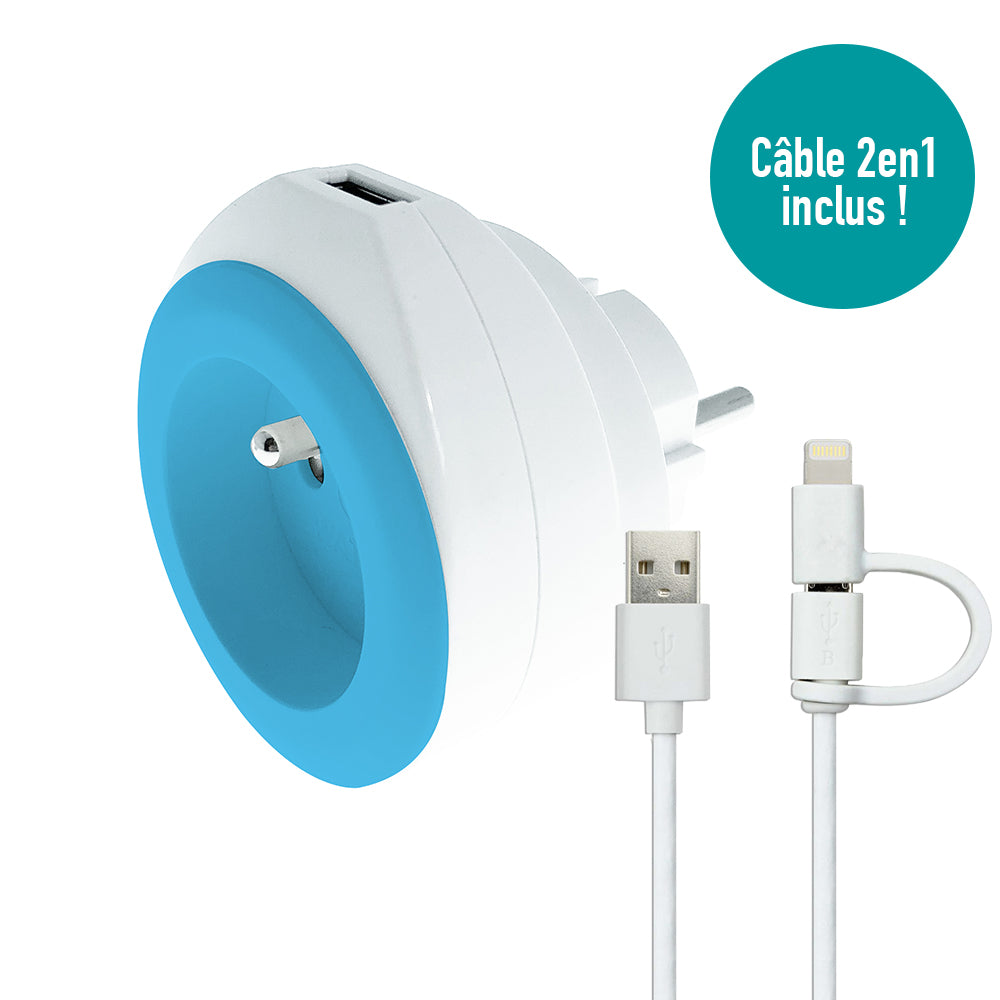 Prise BEWATT + chargeur USB - Watt and Co