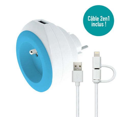 Prise BEWATT + chargeur USB - Watt and Co