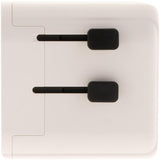 Adaptateur universel de voyage 150 pays 2xUSB + fusibles de protection - Watt and Co