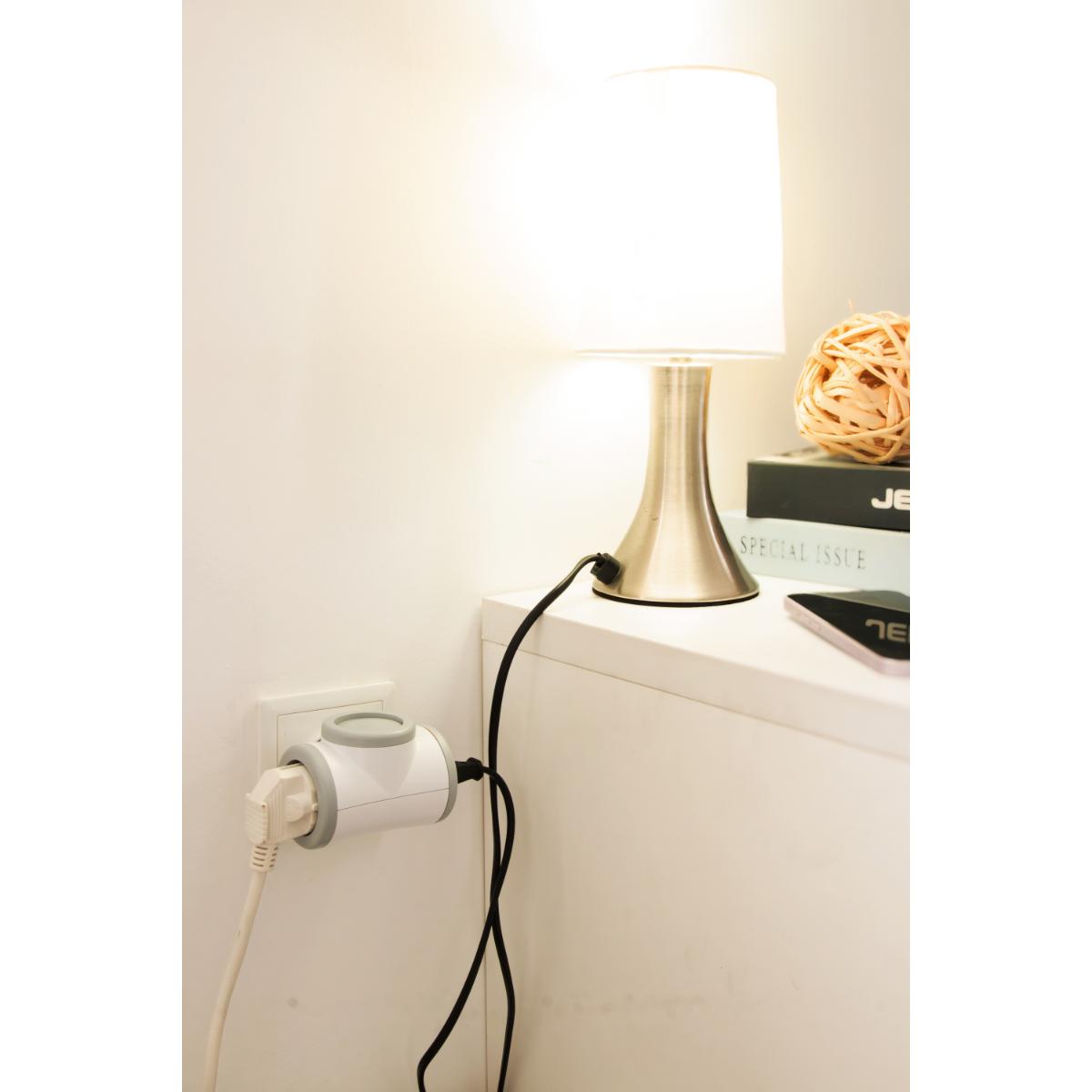 Biplite rotative compacte + interrupteur 2x16A (2P+T) - Watt and Co