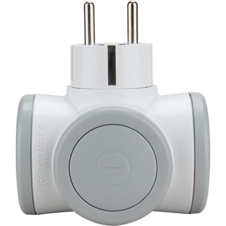 Biplite rotative compacte + interrupteur 2x16A (2P+T) - Watt and Co