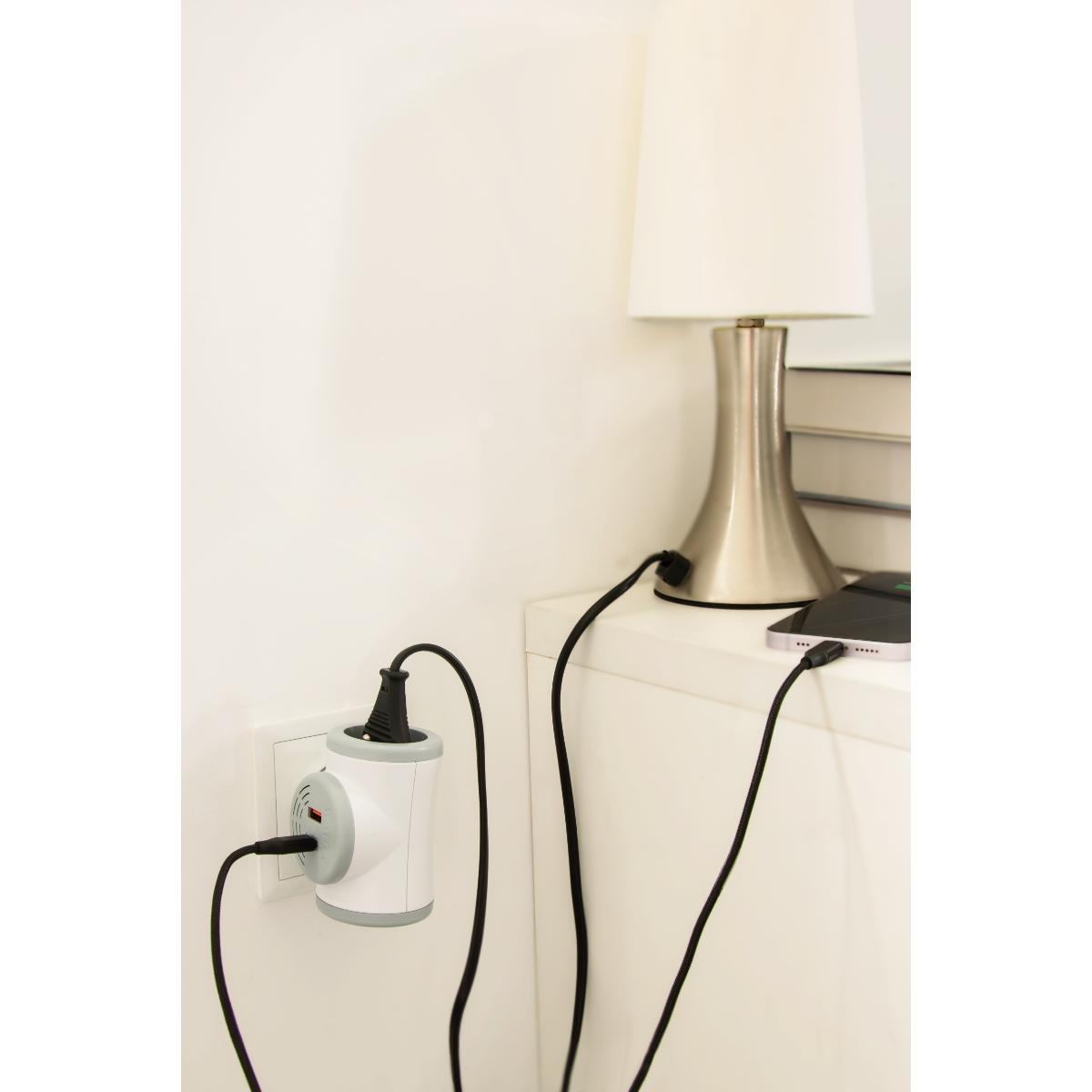 Biplite rotative design et compacte 16A + USB A/C - Watt and Co